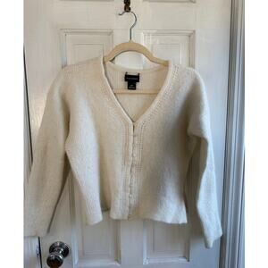 Club Monaco  Women's V-Neck Button-Front Wool Blend Cardigan, Size Small/P